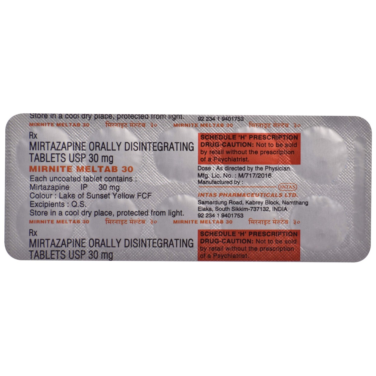 MIRNITE MELTAB 30