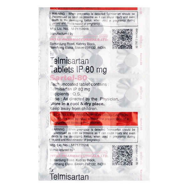 SARTEL 80 TABLET